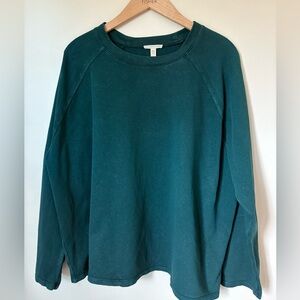 Eileen Fisher Teal Crew Neck Sweater
